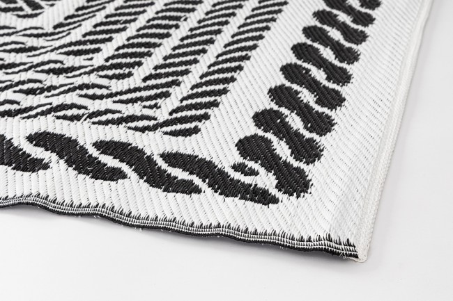 Tappeto Kashan Bianco-Nero 150X210