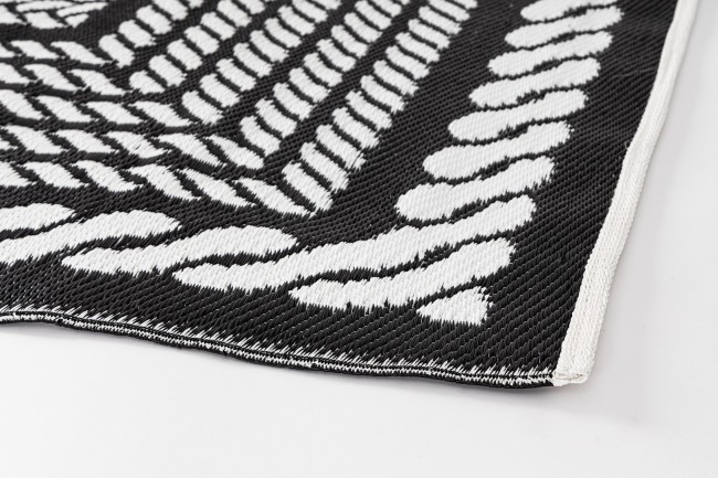 Tappeto Kashan Bianco-Nero 150X210