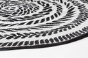 Tappeto Kashan Bianco-Nero D150