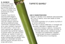 Tappeto bambu bacchette sottili cm 60x180