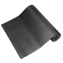 Tappeto tappetino Yoga Fitness per palestra pilates soft 173x61x0,8 cm Nero