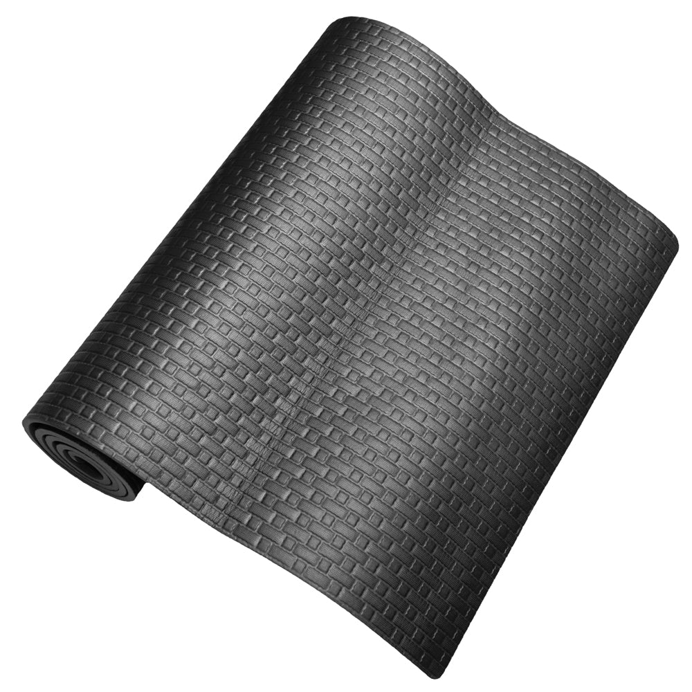 Tappeto tappetino Yoga Fitness per palestra pilates soft 173x61x0,8 cm Nero