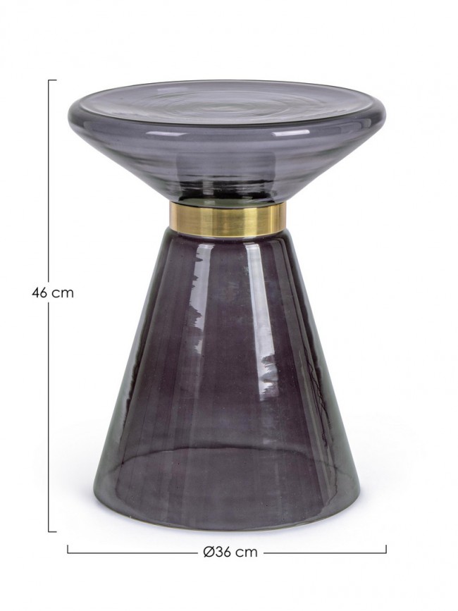 Tavolino Azmin Vt Grigio Fume' D36 - 