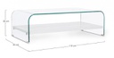 Tavolino 2P Line Wood Bianco 110X55  