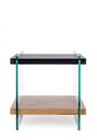 Tavolino 2P Line Wood Nero 50X50  