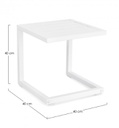 Tavolino Hilde 40X40 Bianco Ld30 - 