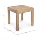 Tavolino Quadro Teak 50X50