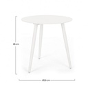 Tavolino Ridley D50 Bianco Yk11 - 