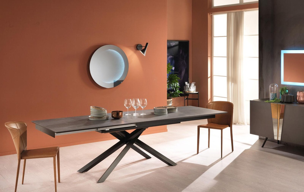 Tavolo allungabile 170/270x90 cm grigio scuro