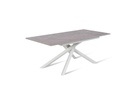 Tavolo allungabile antracite-bianco 90 cm x 140- 190 cm H. 76 cm