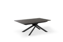 Tavolo allungabile con top ruggine e gambe nere 170/270x90x76h cm