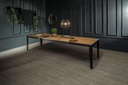 Tavolo allungabile rovere-nero 80 cm x 130- 290 cm H. 76 cm