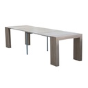 Tavolo console allungabile struttura in folding finitura olmo 90x50-300 cm