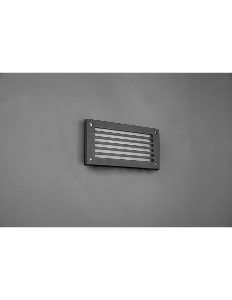 Applique Led Segnapasso Per Esterno Hardey Alluminio Antracite Trio Lighting