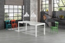 Tavolo allungabile in melaminico bianco 130/210x80x76h cm 