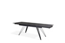 Tavolo allungabile nero opaco 90 cm x 160-240  cm cm H. 76 cm