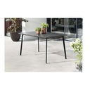 Tavolo da giardino per esterno in resina plastica Grafite rettangolare 146x87x75h cm