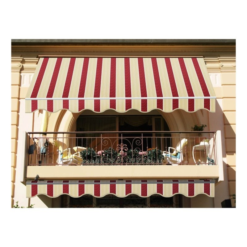 Tenda da sole inclinazione fissa Beige e Bordeaux ITACA 250x300 cm