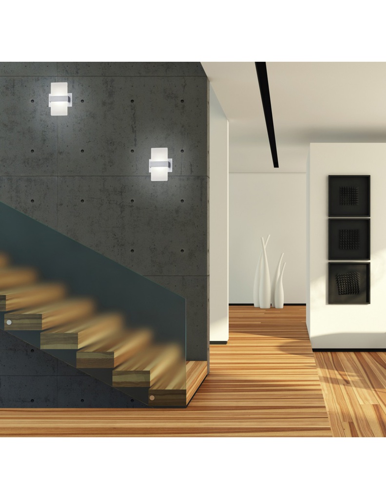 Applique Moderna Led Platon Alluminio Spazzolato Trio Lighting
