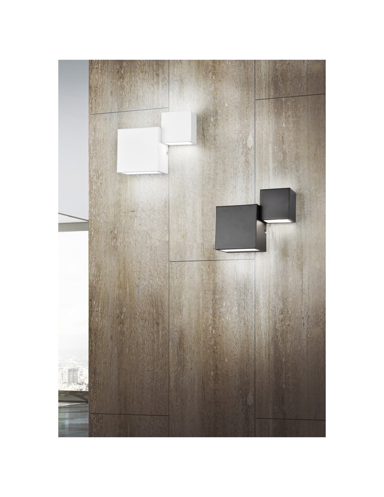 Applique Moderna Miguel Nero Doppia Emissione Led Trio Lighting