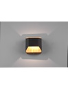 Applique Moderna Biemissione Led Arino Nero Trio Lighting