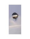 Applique Moderna Doppia Emissione Mario Nero Con Faretto Orientabile Trio Lighting