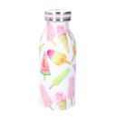 Thermos acciaio gelati bianco tondo 0,3L cm6,8x4,8h17,9
