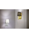 Applique Moderna Oro con Paralume Nero e Spot Led Marriot Trio Lighting