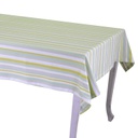 Tovaglia stripe verde tinto in filo cm140x240