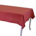Tovaglia juliette rosso mattone rettangolarecm140x240
