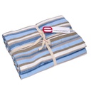 Tovaglia stripe avio tinto in filo cm140x240