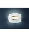 Applique Paralume Vetro Decoro Foglia Oro Nikosia Trio Lighting