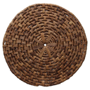 Tovaglietta rustica in foglia di mais marrone di 38 cm