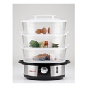 Vaporiera in acciaio inox tre livelli Girmi VP26 700-750W