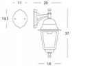 Applique Piccola In Basso  linea old  nero