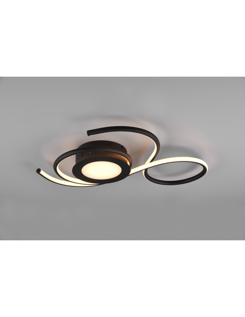 Applique Plafoniera Nera Design Moderno Led Dimmer Jive Trio Lighting