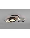 Applique Plafoniera Nera Design Moderno Led Dimmer Jive Trio Lighting