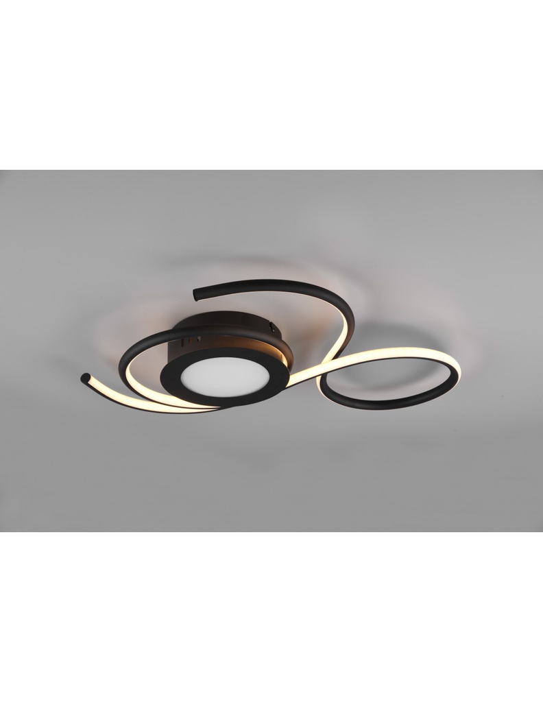 Applique Plafoniera Nera Design Moderno Led Dimmer Jive Trio Lighting