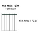 Zanzariera a tenda 140 x 250 cm grigio nero bianco ECCO STRIP