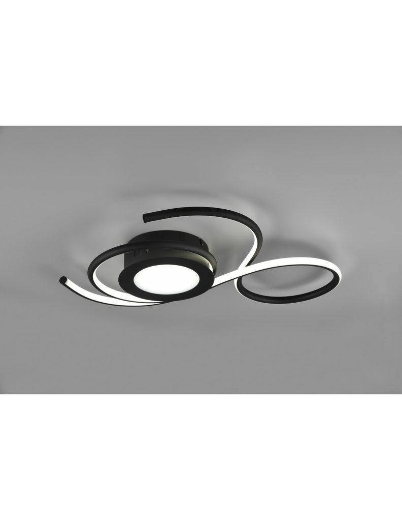 Applique Plafoniera Nera Design Moderno Led Dimmer Jive Trio Lighting