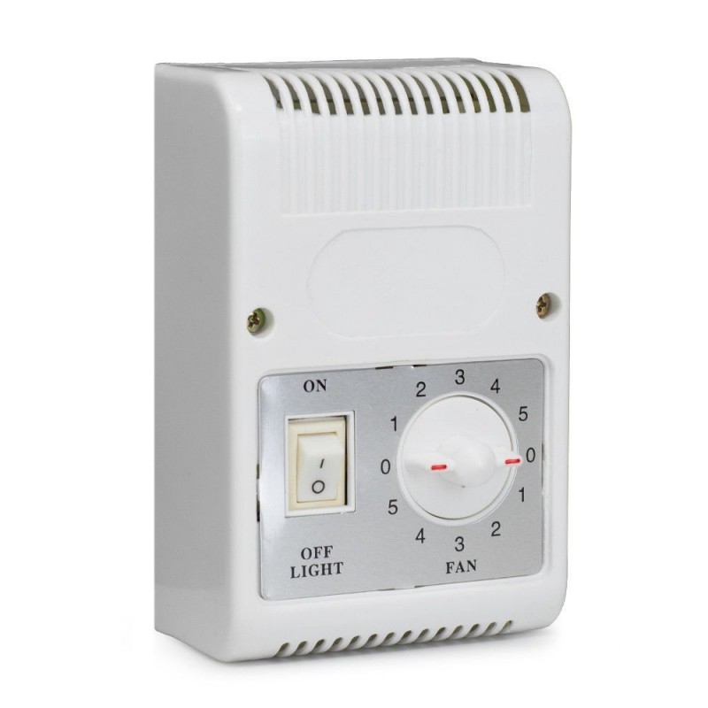 Ventilatore da soffitto tre pale con in metallo con luce diametro 120 cm Bianco 70W