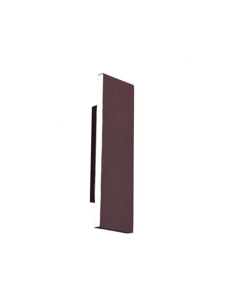 Applique Rettangolare Concha Ruggine Doppia Emissione Led Trio Lighting