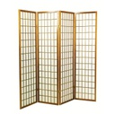 Separe paravento in carta di riso naturale cm 180 x 180 h