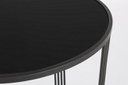 Set 2 Tavolino oro-nero in metallo stile design