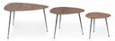 Set 3 tavolino boscage in legno stile industriale