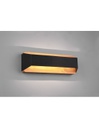 Applique Rettangolare Doppia Emissione Led Arino Legno Nero Trio Lighting