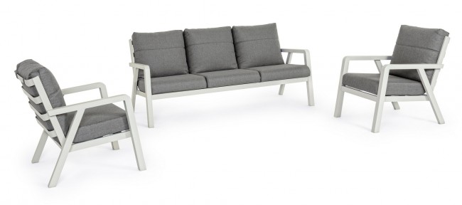 Set salotto 3 pz con cuscini Truman Lunar