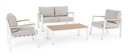 Set salotto giardino Belmar bianco