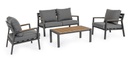 Set salotto giardino Ernst antracite