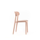 2x Sedia in polipropilene rosa antico 48x52x77,5h cm